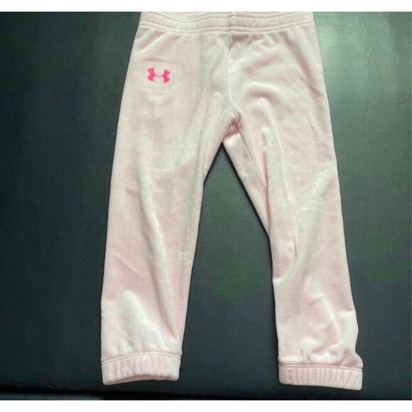NWT Under Armour Velour Hoodie & Joggers Set Baby Girls size 24M - Picture 3 of 3